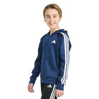 Boys 8-20 adidas Long Sleeve Full-Zip Training Essential 3-Stripe Jacket