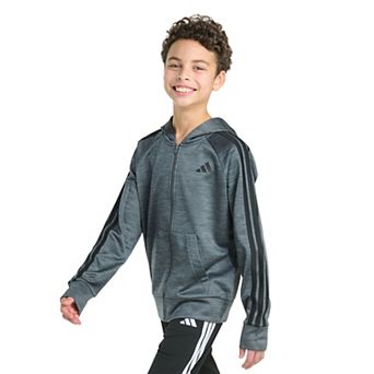 Boys 8-20 adidas Long Sleeve Full-Zip Training Essential 3-Stripe Jacket