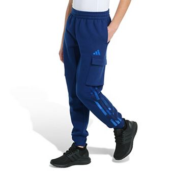 Boys 8-20 adidas Elastic Waistband 3-Stripes Halftone Camo Cargo Joggers in Regular & Husky