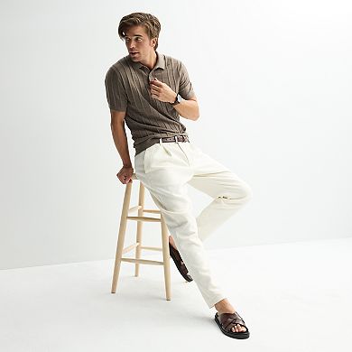Men's Apt. 9® Textured Pleated Pants