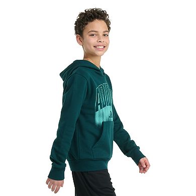 Boys adidas Long Sleeve Graphic Fleece Pullover Hoodie
