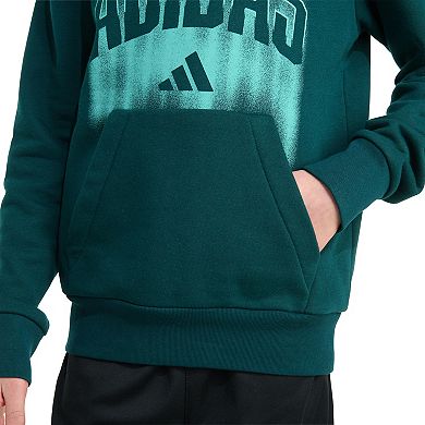 Boys adidas Long Sleeve Graphic Fleece Pullover Hoodie