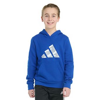 Boys 8-20 adidas Long Sleeve Graphic Fleece Pullover Hoodie