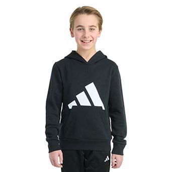 Boys 8-20 adidas Long Sleeve Essential Big Logo Graphic Pullover Hoodie