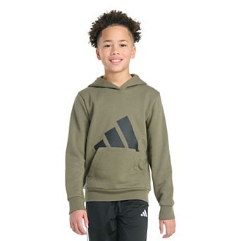 Boys 8-20 adidas Long Sleeve Essential Big Logo Graphic Pullover Hoodie