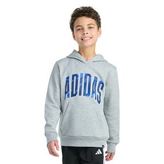 Boys 8-20 adidas Long Sleeve Hooded Graphic Pullover