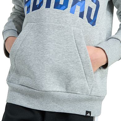 Boys 8-20 adidas Long Sleeve Hooded Graphic Pullover
