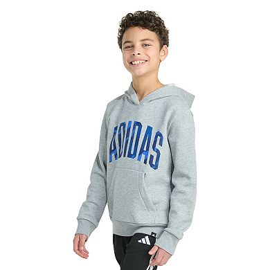 Boys 8-20 adidas Long Sleeve Hooded Graphic Pullover