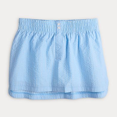 Juniors' Threads of Luxx Boxer Skirt