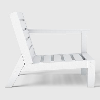 Outdoor Patio Hdpe Left Arm Facing Deep Seating Corner Chair