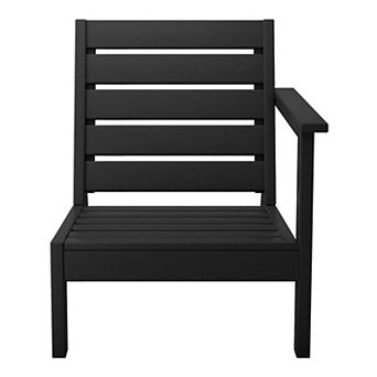 Outdoor Patio Hdpe Left Arm Facing Deep Seating Corner Chair