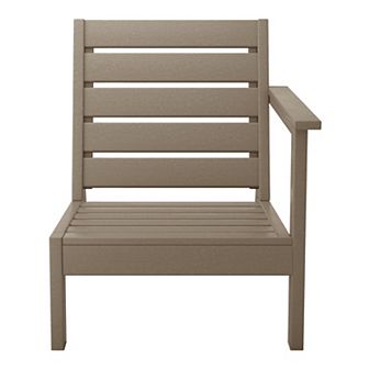 Outdoor Patio Hdpe Left Arm Facing Deep Seating Corner Chair