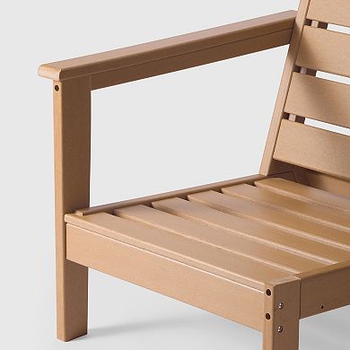 Outdoor Patio Hdpe Right Arm Facing Deep Seating Corner Chair