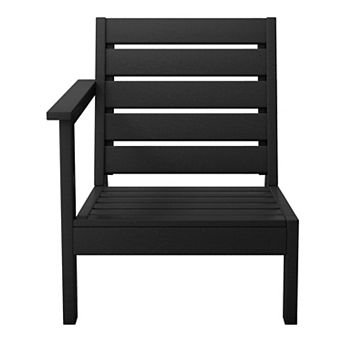 Outdoor Patio Hdpe Right Arm Facing Deep Seating Corner Chair