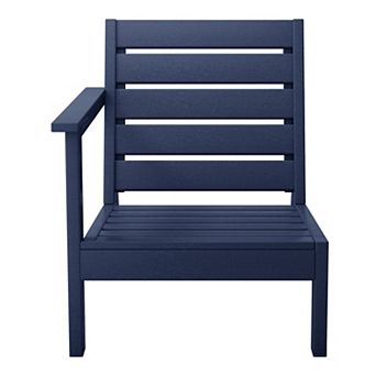 Outdoor Patio Hdpe Right Arm Facing Deep Seating Corner Chair