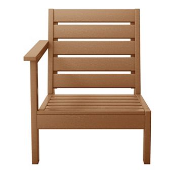 Outdoor Patio Hdpe Right Arm Facing Deep Seating Corner Chair