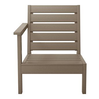 Outdoor Patio Hdpe Right Arm Facing Deep Seating Corner Chair