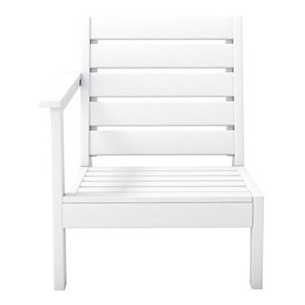 Outdoor Patio Hdpe Right Arm Facing Deep Seating Corner Chair