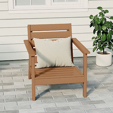 Westintrends Outdoor/patio Hdpe Deep Seating Armchair