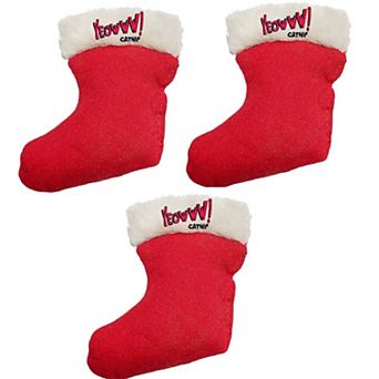 Yeowww! Duckyworld 100% Organic Flower Leaf Catnip Cat Toy Christmas 3 Stockings