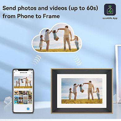 10.1" Wi-Fi Digital Photo Frame with Photos/Videos sharing