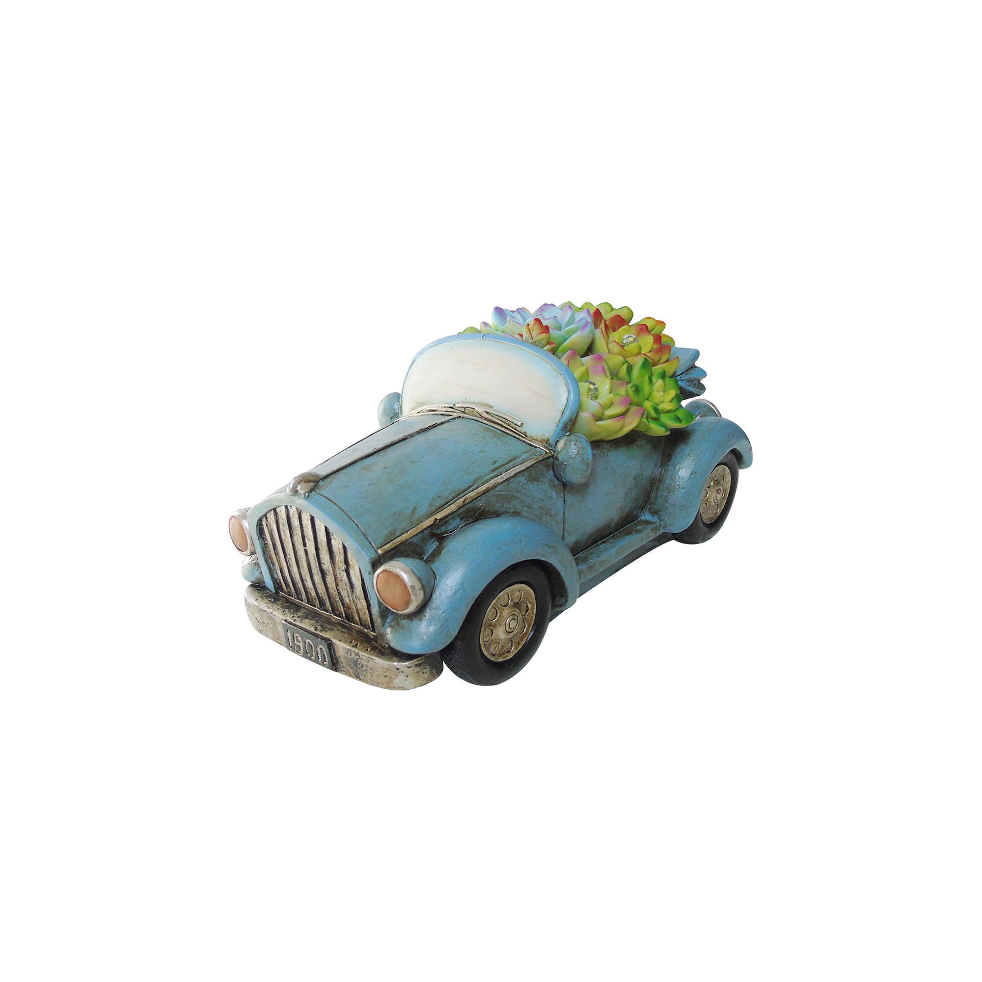 Crosslight B6 LED Solar Powered Outdoor Decor, Blue Car