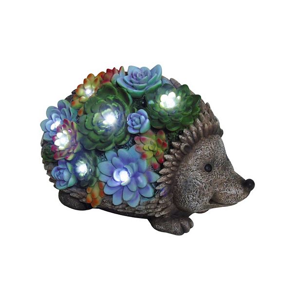 Crosslight B4 LED Solar Powered Outdoor Statue - Hedgehog C
