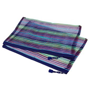 Mesh Zipper Pouches, A4 Colorful Document File Bags Storage Organizer for Office