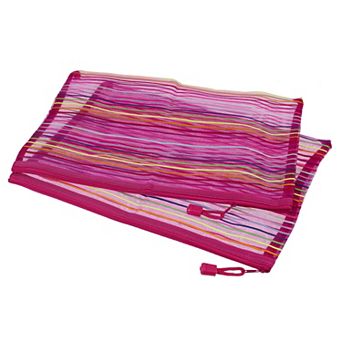 Mesh Zipper Pouches, A4 Colorful Document File Bags Storage Organizer for Office