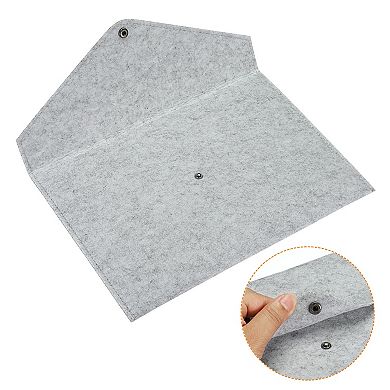 File Bag Felt Folder 2 Pack A4 Envelope Document Storage Pouch Organizer for Office Business