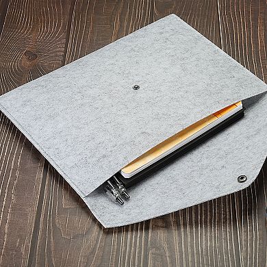 File Bag Felt Folder 2 Pack A4 Envelope Document Storage Pouch Organizer for Office Business
