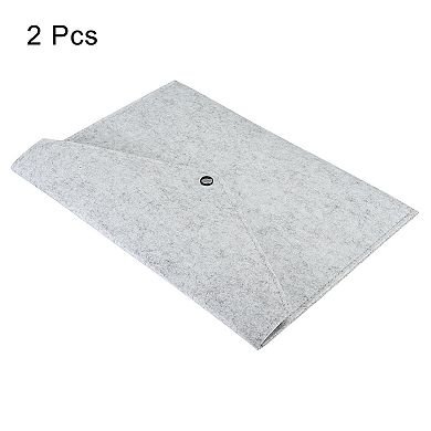 File Bag Felt Folder 2 Pack A4 Envelope Document Storage Pouch Organizer for Office Business