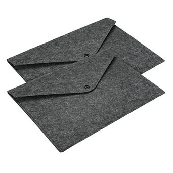 File Bag Felt Folder 2 Pack A4 Envelope Document Storage Pouch Organizer for Office Business