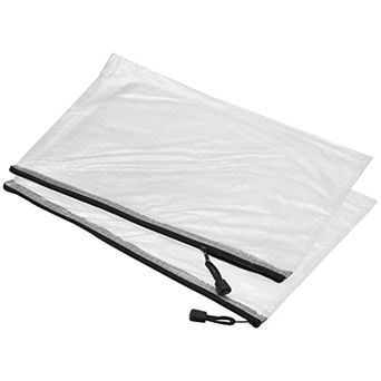 Mesh Zipper Bags, A4 Size Plastic Zip File Pouch Document Folders for Home Office Travel