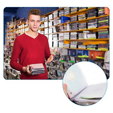 Storage Bag for CD, DVD, Records, Games Discs - Compact and Durable Organizer