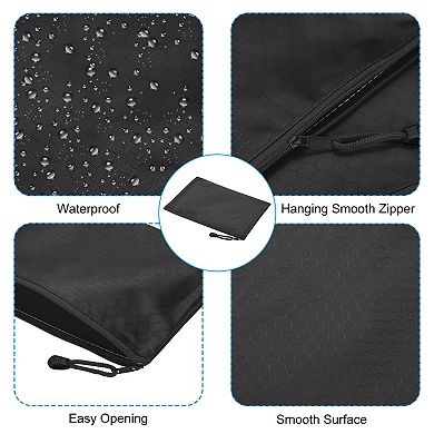 Waterproof Zipper File Bags, 5 Pack A5 Document Holders Pencil Pouch for Office