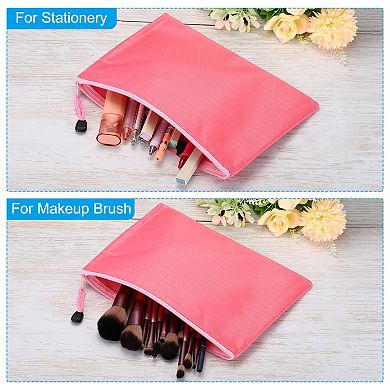 Waterproof Zipper File Bags, 5 Pack A5 Document Holders Pencil Pouch for Office