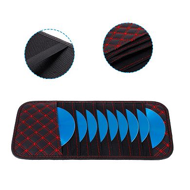 Visor CD Holders, Grid Disk Case Sleeve Storage Dividers Organizer with Strap
