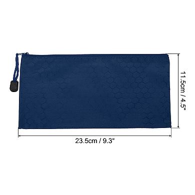 Waterproof Zipper File Bags, 5 Pack A6 Document Holders Pencil Pouch for Office