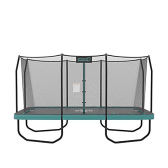 Skywalker Trampolines Signature Series 9x15 Ft Outdoor Trampoline With Enclosure - Teal/black