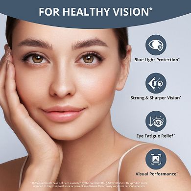 NuBest Eye Health Advanced Formula for Healthy Vision & Blue Light Support, 60 Vegan Capsules