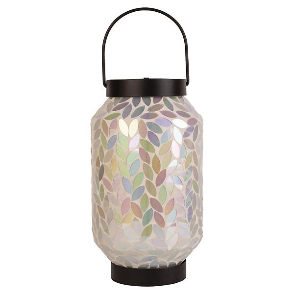 Home Essentials Mosaic Solar Lantern - Flower