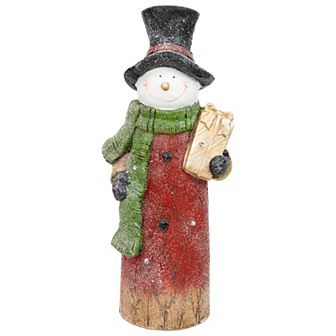 Sunnydaze Classic Frosty Indoor Pre-Lit LED Christmas Statue - 23.5 in