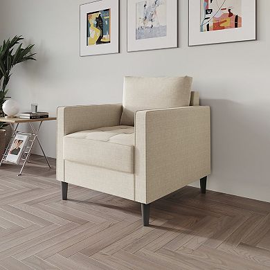 Contemporary Linen Chair