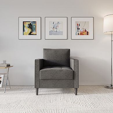 Contemporary Linen Chair