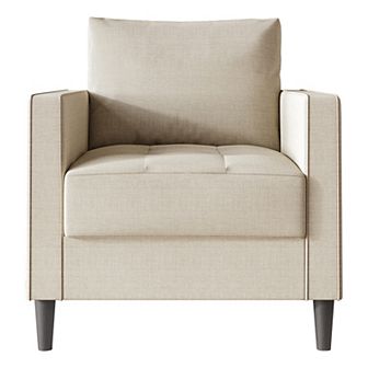 Contemporary Linen Chair