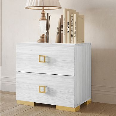 Modern 2-drawers Nightstand