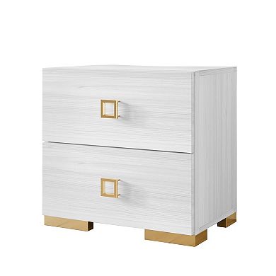 Modern 2-drawers Nightstand