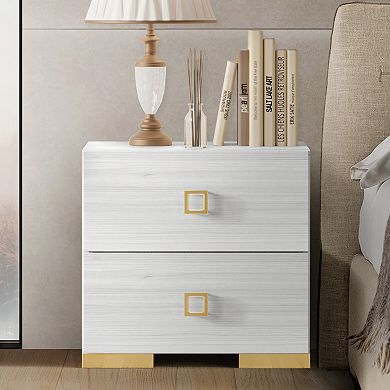 Modern 2-drawers Nightstand