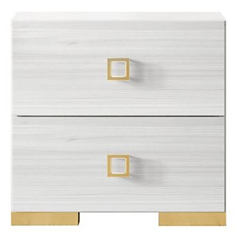 Modern 2-drawers Nightstand